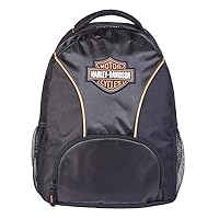 Harley-Davidson Bar & Shield Logo Patch Backpack w/Padded Straps - Black
