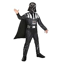 STAR WARS Boys Deluxe Darth Vader Costume, Kids Halloween Costume, Child - Officially Licensed Large