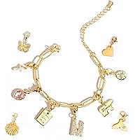 Charm Bracelet Personalized Charm for Women Design your Own Jewelry Unique Gift for her Mothers Day Gift - P-BR-CHARM-MIX
