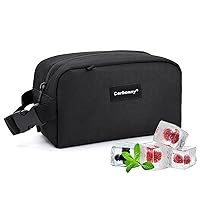 Cerbonny Cooler Bag Freezable Lunch Bag for Work School Travel,Leak-proof Small Lunch Bag,Small Insulated Bag For Kids 3+/Adults,Freezer Lunch Bags,Freezable Snack Bag,Black