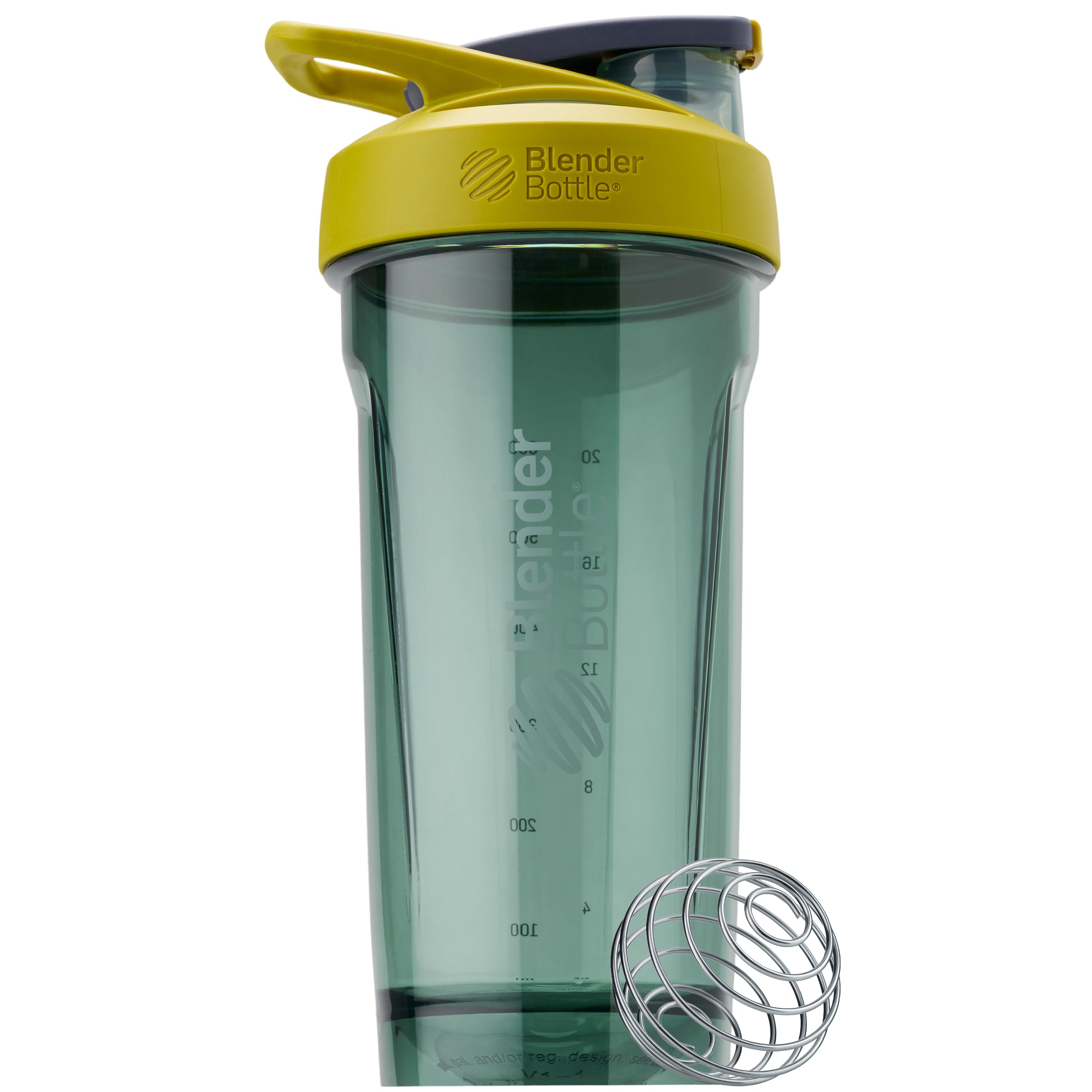 BlenderBottle Strada Shaker Cup Perfect for Protein Shakes and Pre Workout, 28-Ounce, Yellow
