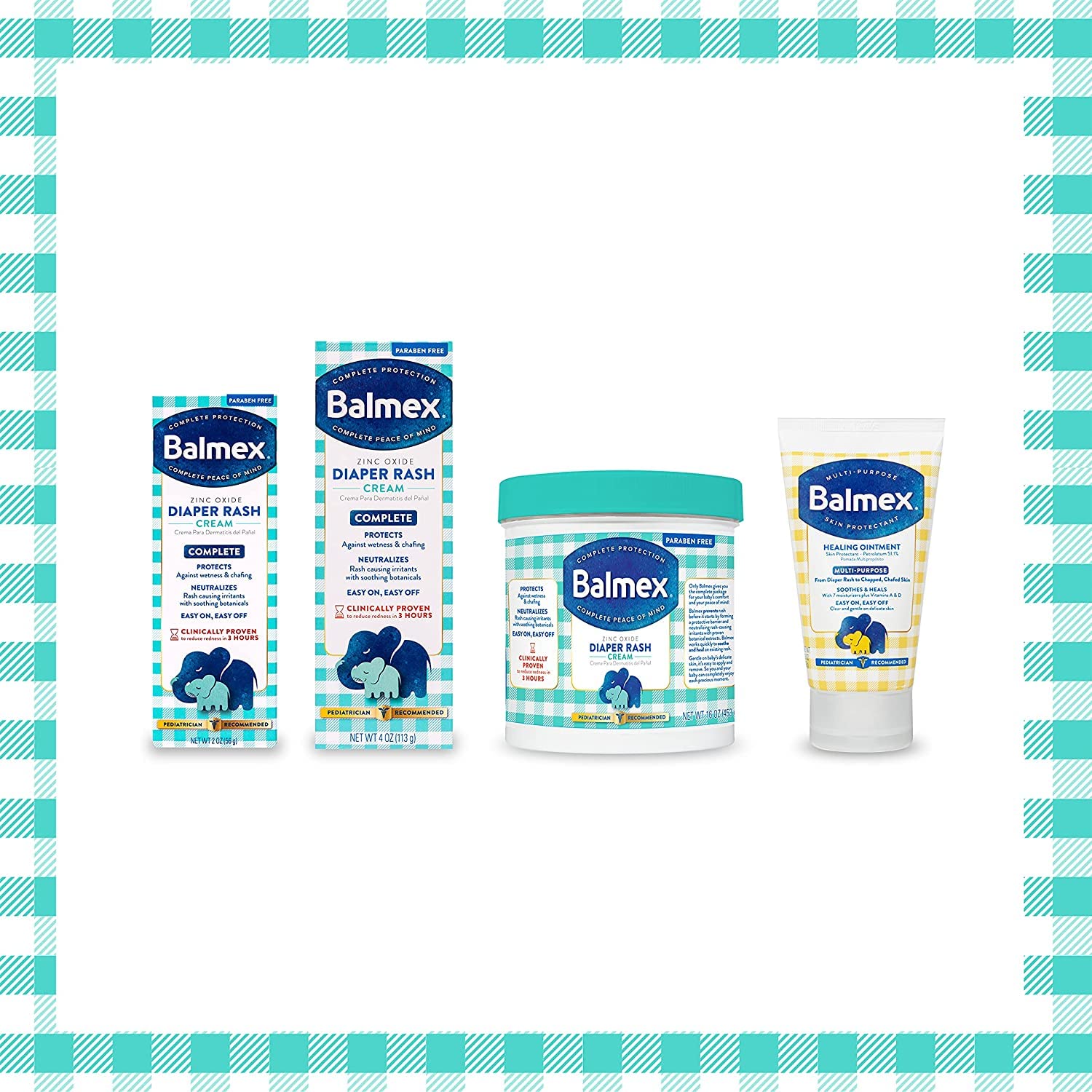 Balmex Zinc Oxide Diaper Rash Cream 4 oz.