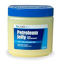 CareAll Petroleum Jelly 13 Oz Jar., Unscented, 100% Pure White Petrolatum Jelly USP, Protectant for Minor Cuts, Scrapes, Burns. Moisturizer for Dry Skin and Lips.