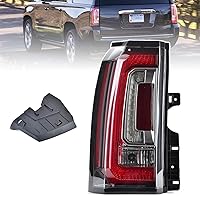 Tail Lights Assembly Compatible With GMC Yukon/Yukon XL 2015 2016 2017 2018 2019 2020 Left Driver Side LED Lens Taillights Brake Signal Assembly With Bulb