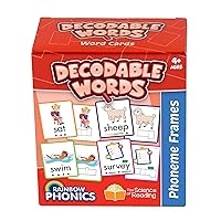 Junior Learning: Rainbow Phonics - Decodable Words - 160 Word Cards, Flash Cards for Learning How to Spell Words, Level Based Cards, Kids Ages 4+