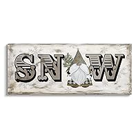 Stupell Industries Winter Snow Holiday Gnome Canvas Wall Art, Design by Livi Finn