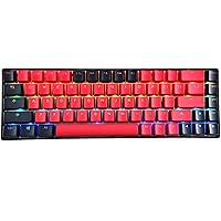 68 Keys RGB Mechanical Gaming Keyboard,65% Layout Compact PBT Keycaps Mini Design 18 RGB Mode Wired Type-C Mechanical Keyboard for Game and Work(Kailh Box Red Switch, Red&Black)