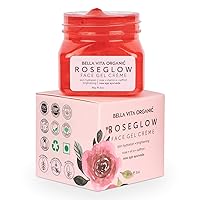 Forten Bella Vita Organic Rose Gel Cream for Glowing Skin for Women & Men, Suitable for Oily, Normal & Dry Skin, Brighten, Detan & Hydrate, 85 gm
