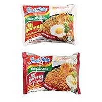 Mi Goreng Instant Halal Stir Fry Noodles Original and Hot & Spicy Bundle, 10 counts total