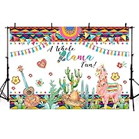 MEHOFOTO Whole Llama Fun Birthday Photography Backdrop Cactus Guitar Mexico Fiesta Party Background Colorful Flags Paper Flowers Banner Dress up Baby Shower Decoration Photo Booth Props 7x5ft
