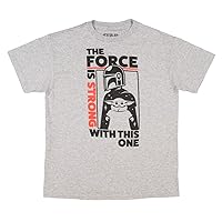 Star Wars Boy's The Mandalorian The Force is Strong with This One T-Shirt
