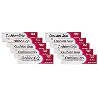Cushion Grip Thermoplastic Denture Adhesive, 1 oz (Pack of 10) Keep Your Loose-Fitting Upper and Lower Dentures, and Partials in Place [Not a Glue Adhesive, Acts Like a Soft Liner]
