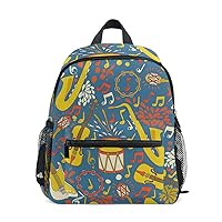 My Daily Kids Backpack Musical Instruments Doodle Nursery Bags for Preschool Children