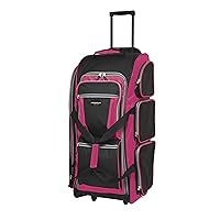 Travelers Club Xpedition 30 Inch Multi-Pocket Upright Rolling Duffel Bag