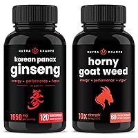 NutraChamps Korean Ginseng and Horny Goat Weed Bundle