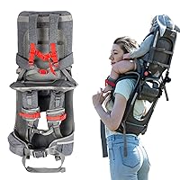 Lightweight Child Shoulder Carrier with Sun Shade, Saddle Toddler Hiking Backpack Carrier Made for Kids 6 Months to 4 Years Old