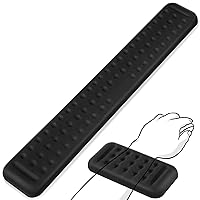Keyboard Wrist Rest, Memory Foam Mouse Pad Wrist Support, Ergonomic Keyboard Wrist Pad Easy Typing and Pain Relief for Computer Keyboard, Office, Desktop Computer, 2 Packs Large + Small