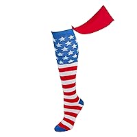Bioworld American Flag Cape Knee High Socks