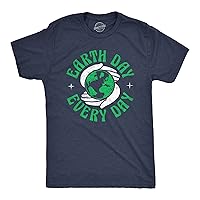 Mens Earth Day T Shirts Funny Green Environmental Graphic Novelty Recycling Tees for Guys