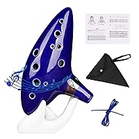  Deekec Zelda Ocarina 12 Hole Alto C with Song Book (Songs From  the Legend of Zelda) with Display Stand Protective Bag : Musical Instruments