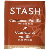 Stash Tea Cinnamon Vanilla Herbal Tea, Box of 100 Tea Bags