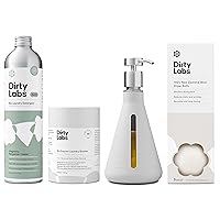 Dirty Labs | Sustainable Starter Set | Signature Detergent, Laundry Booster, Refill Pump, & Dryer Balls | Hyper-Concentrated | High Efficiency & Standard Machine Washing | Nontoxic, Biodegradable