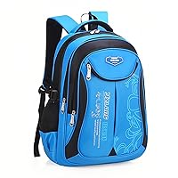 Kids Backpacks for Teen Boys School Elementary, Capacity Boys Backpacks Bookbags, Multi-Pocket School Bags, A-Blue+black