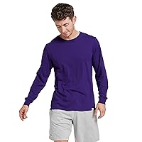 Russell Athletic Men's Dri-Power Cotton Blend Long Sleeve Tees, Moisture Wicking, Odor Protection, UPF 30+, Sizes S-3x