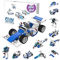 Creative Building Block Toys for 4 5 6 7 8 9 10 Years Old Boys Kids Girl Birthday Gifts STEM technic kit 30-in-1 Best Original Rubber Band Dynamic Gameplay APP Teaching Educational Building Block Toy 