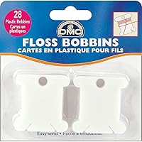 DMC 6102 Plastic Floss Bobbins, 28-Pack