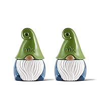 TIKI Brand (Pack of 2)Gnome Friend Tabletop Torch, Outdoor torches for patio and backyard, 6.25 Inch, Blue, 1122121