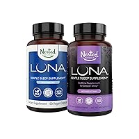 Nested Naturals Luna Sleep Aid Bundle | Luna & Luna Melatonin-Free Sleeping Pills with Natural Ingredients Melatonin, Valarien, & More (120 Count)