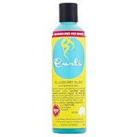 Curls Blueberry Bliss Control Jelly - Define & Defrizz - Wash and Go's, Twist Outs, Braid Outs, and Roller Sets - For Wavy, Curly, and Coily Hair Types 12oz