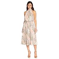 Adrianna Papell Women's Watercolor Floral Midi Dress