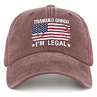 Tranquilo Gringo I'm Legal Baseball Cap Women Cap Pigment Black Baseball Hat Gifts for Grandma Baseball Hat