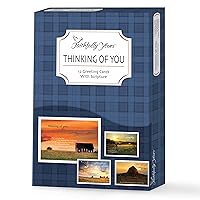 Designer Greetings Faithfully Yours Inspirational Thinking of You Boxed Card Assortment, Heartland Greetings with Biblical Scripture Verses (Box of 12 Greeting Cards with Envelopes)