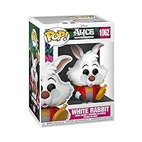 Funko POP Disney: Alice in Wonderland 70th - White Rabbit with Watch Multicolor, 3.75 inches