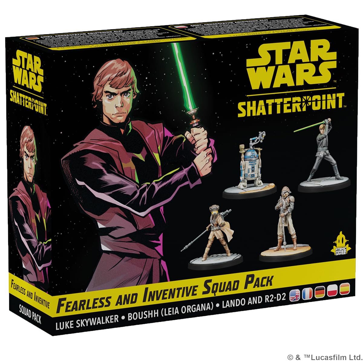 Atomic Mass Games Star Wars Shatterpoint Fearless and Inventive Squad Pack - Tabletop Miniatures Game, Strategy Game for Kids and Adults, Ages 14+, 2 Players, 90 Minute Playtime, Made