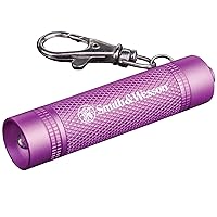 Smith & Wesson Galaxy Ray Pink Flashlight with Keychain Clasp and Water Resistant Construction for Survival, Hunting and Outdoor