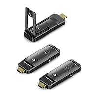 AIMIBO Wireless HDMI Transmitter x2 and Receiver 4K, Foldable Antenna, Channel Adjustable, 4K@60Hz, 5.8G Stream Video &Audio HDMI Extender, 165FT/50M