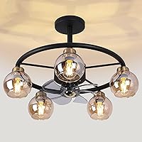 REDSTAR Chandelier Ceiling Fans with Lights - 25