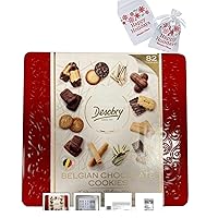 Luxury Assortment Of Europeen Christmas Chocolate Cookie (Christmas Cookie Assortment) Desobry 28.2oz-Packaged with Maryse's Place Holiday Bag