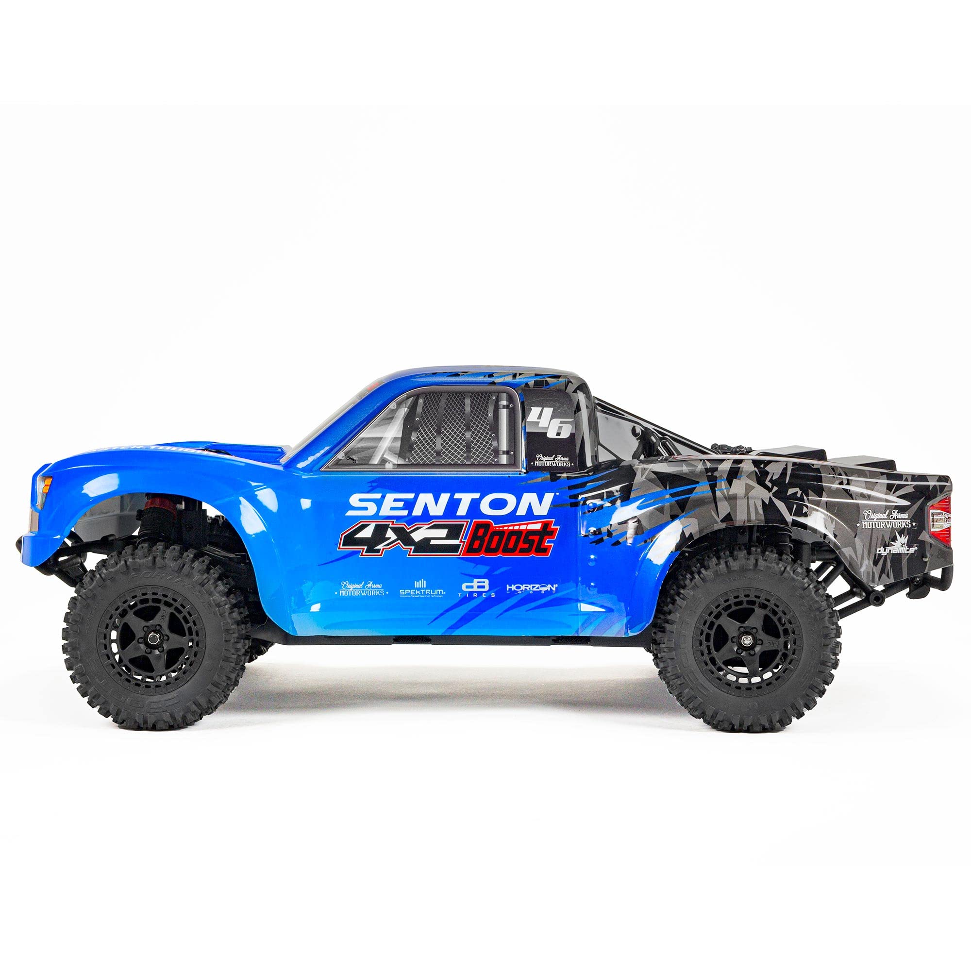 ARRMA RC Truck 1/10 SENTON 4X2 Boost MEGA 550 Brushed Short Course Truck RTR (Batteries and Charger Not Included), Blue, ARA4103V4T2