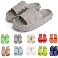 rosyclo Cloud Slippers for Women and Men Massage Thick Sole Non-Slip Shower Slippers Bathroom Super Soft Comfy House Cloud Slide Slippers for Indoor and Outdoor