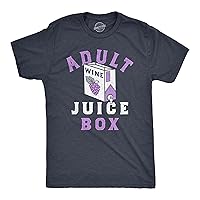 Mens Adult Juice Box T Shirt Funny Boxed Wine Lovers Joke Tee for Guys