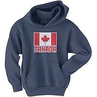 Threadrock Big Boys' Flag of Canada Youth Hoodie Sweatshirt