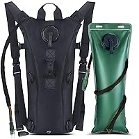 Hydration Pack Backpack with 3L Bladder, Tactical Water Bag for Hiking, Biking, Running, Walking and Climbing