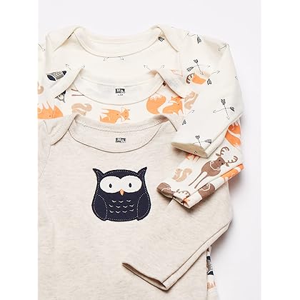 Hudson Baby Unisex Baby Cotton Long-Sleeve Bodysuits