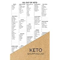 Keto Shopping List: Small Size 19 Essential Categories Plus Space to Jot Items Down Planning and Creating a Grocery List Brown Cover