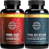 Primal Harvest Liver & Gut Restore Supplements for Women and Men, Bundle